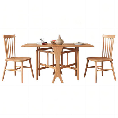 Simple Modern Furniture Full Solid Wood Dining Table Folding Kitchen Table Set