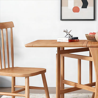 Simple Modern Furniture Full Solid Wood Dining Table Folding Kitchen Table Set