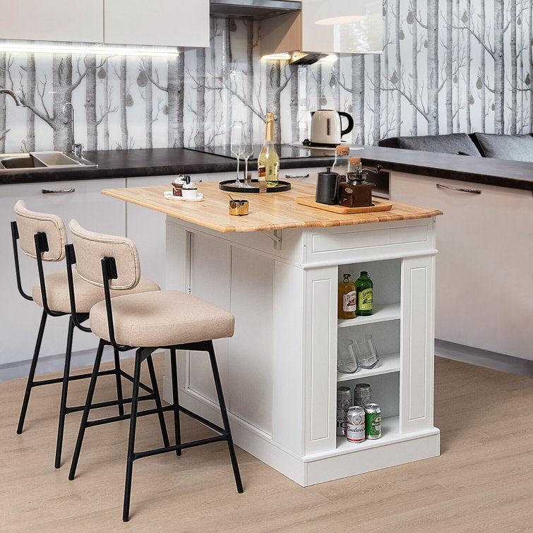 Solid Wood Top Kitchen Island